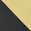 Black Microfiber Black & Gold Stripe Pre-Tied Bow Tie