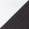 Black Microfiber Black & Off White Stripe Self-Tie Bow Tie