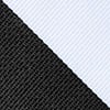 Black Microfiber Black & White Stripe Skinny Tie