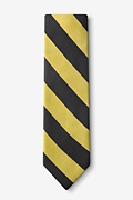 Black & Gold Stripe Extra Long Tie Photo (1)