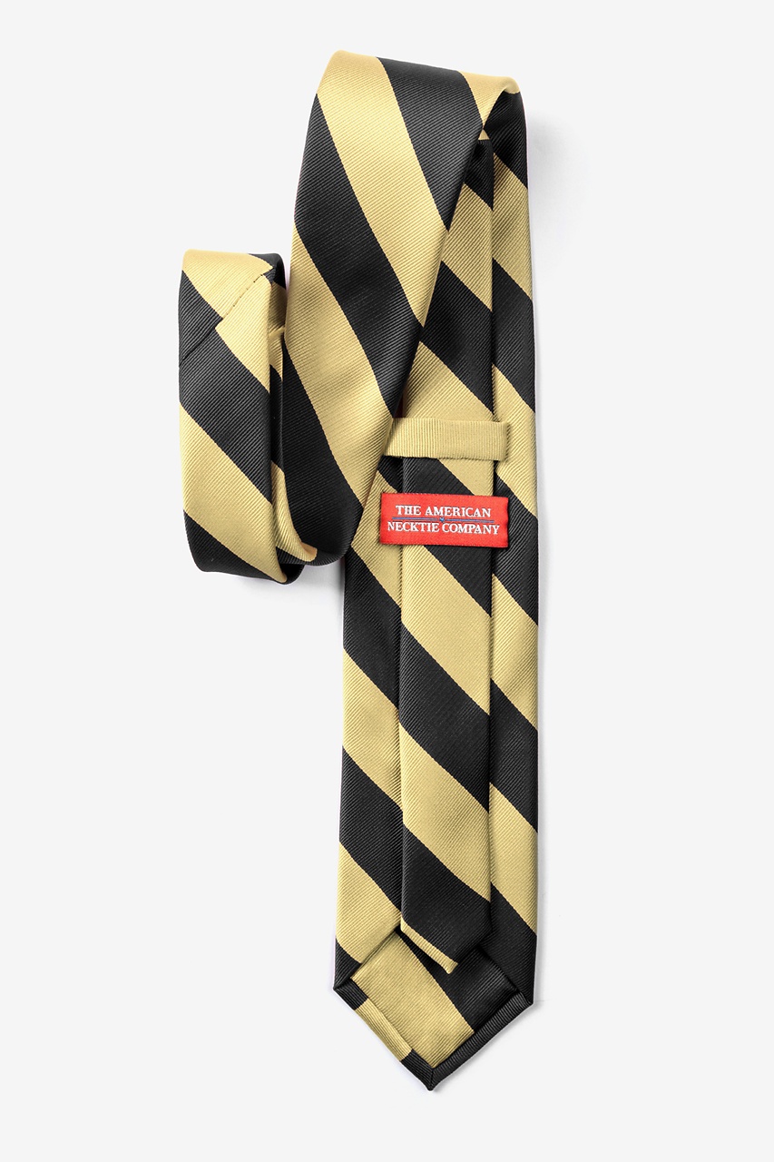 Black & Gold Stripe Extra Long Tie Photo (1)