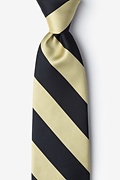 Black & Gold Stripe Extra Long Tie Photo (0)