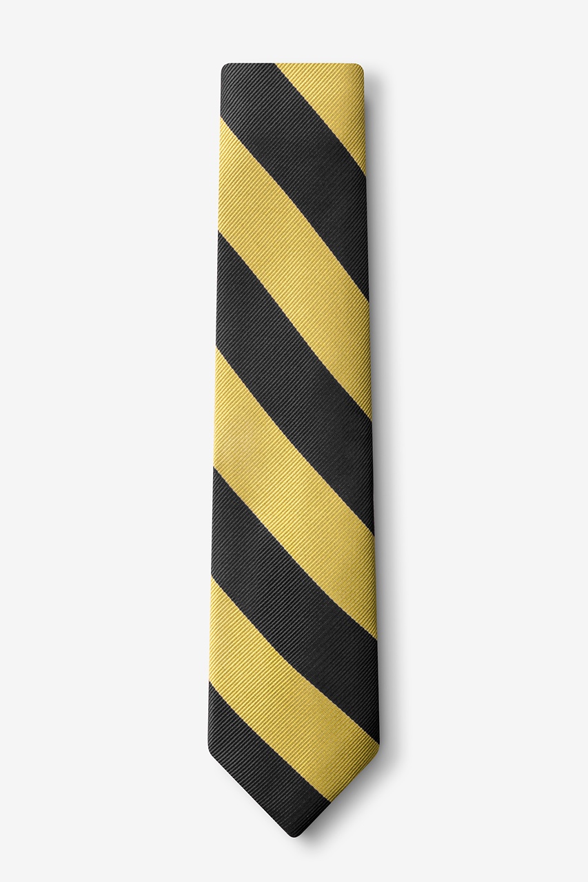 Black & Gold Striped Tie For Boys | Ties.com