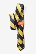Black & Gold Stripe Tie For Boys Photo (2)