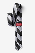 Black & Silver Stripe Tie For Boys Photo (2)