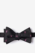 Black Microfiber Breast Cancer Ribbon