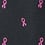Black Microfiber Breast Cancer Ribbon Skinny Tie