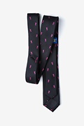 Breast Cancer Ribbon Black Skinny Tie Photo (1)