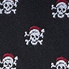 Black Microfiber Christmas Skulls