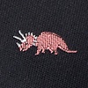 Black Microfiber Coral Dinosaurs Roaming Tie