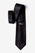 Crayon Polka Dot Black Extra Long Tie Photo (1)