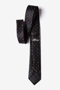 Crayon Polka Dot Black Skinny Tie Photo (1)