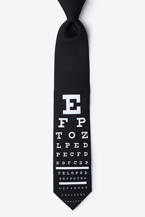 _Eye Chart Black Tie_