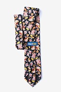 Fast Food Floral Black Extra Long Tie Photo (1)