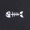 Black Microfiber Fish Bones