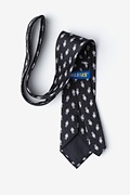 Floating Astronauts Black Extra Long Tie Photo (1)