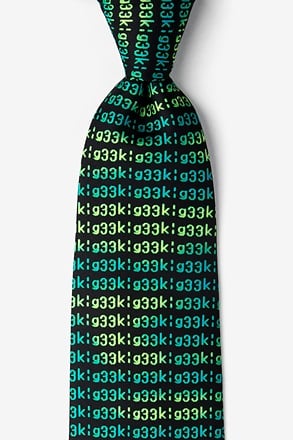 G33K Black Extra Long Tie