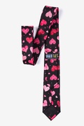 I Heart You Black Skinny Tie Photo (1)