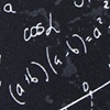 Black Microfiber Math Equations