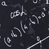 Black Microfiber Math Equations Skinny Tie