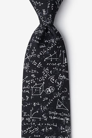 _Math Equations Black Tie_