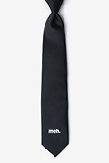 Meh Black Extra Long Tie Photo (0)
