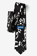Music Notes 2 Black Extra Long Tie Photo (1)