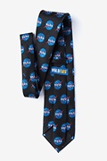 Nasa Logo Black Extra Long Tie Photo (1)