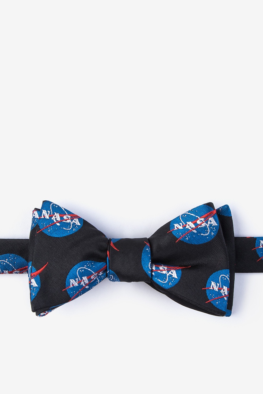 Nasa Logo Black Self-Tie Bow Tie Photo (0)