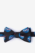 Nasa Logo Black Self-Tie Bow Tie Photo (0)