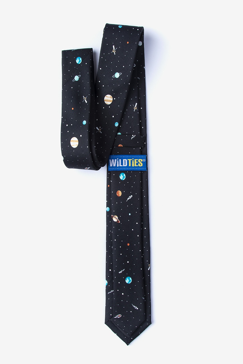 Outer Space Black Skinny Tie Photo (1)