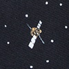 Black Microfiber Outer Space Tie