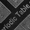 Black Microfiber Periodic Table Extra Long Tie