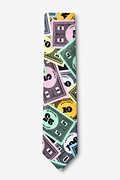 Play Money Black Skinny Tie Photo (1)