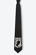 POW MIA XL Black Extra Long Tie Photo (1)