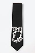 POW MIA XL Black Extra Long Tie Photo (2)