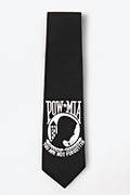 POW MIA XL Black Extra Long Tie Photo (2)