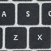 Black Microfiber QWERTY Keyboard 2.0 Extra Long Tie