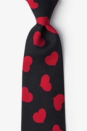 Red Hearts Black Tie