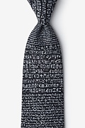 Rosetta Stone Black Extra Long Tie Photo (0)