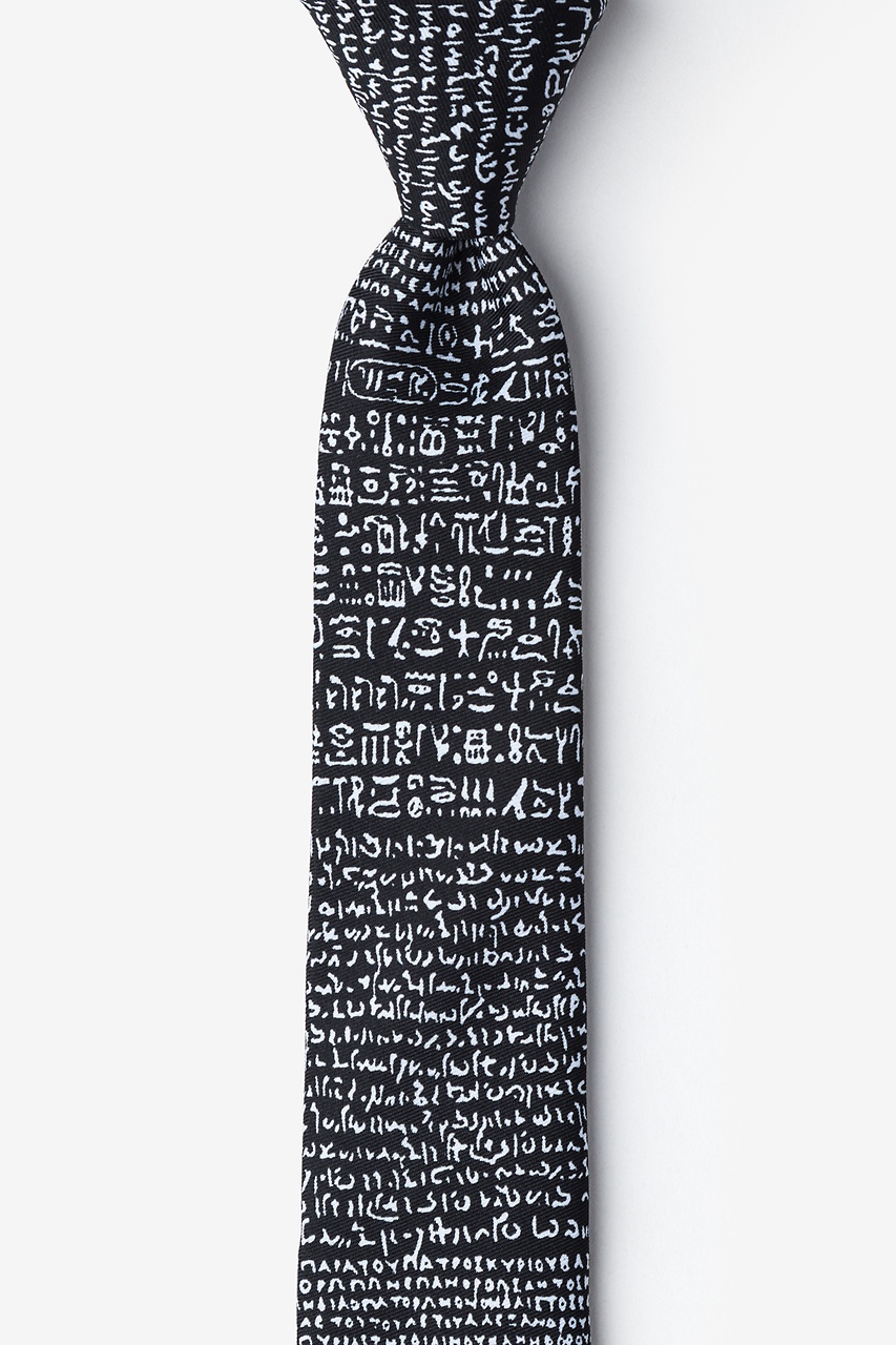Rosetta Stone Black Skinny Tie Photo (0)