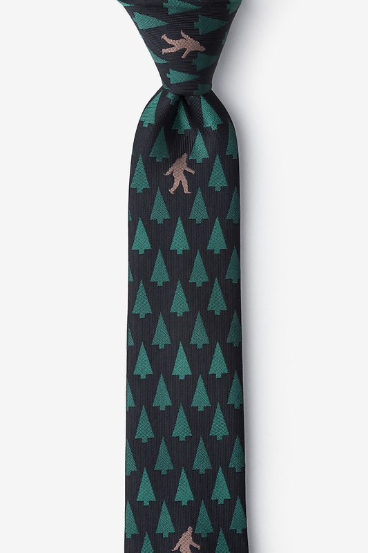 Sasquatch Bigfoot Woods Pattern All Over Neck Tie