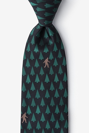 _Sasquatch Spotted Black Tie_