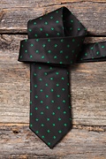 Shamrocks Black Extra Long Tie Photo (2)