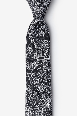 _Smokey Mountains Black Skinny Tie_