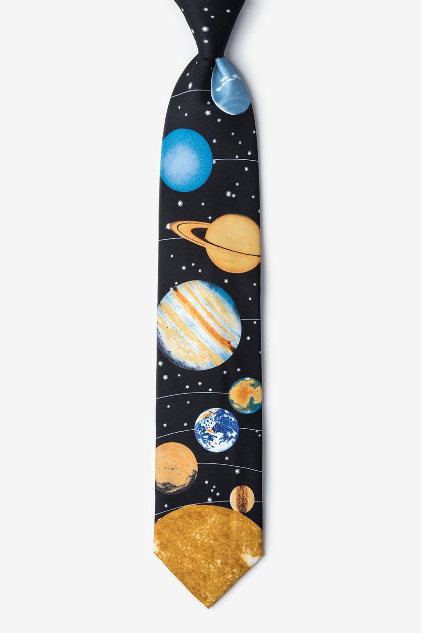 Solar System Planets Tie Fake Tie Funny Costume Tote Bag by Noirty