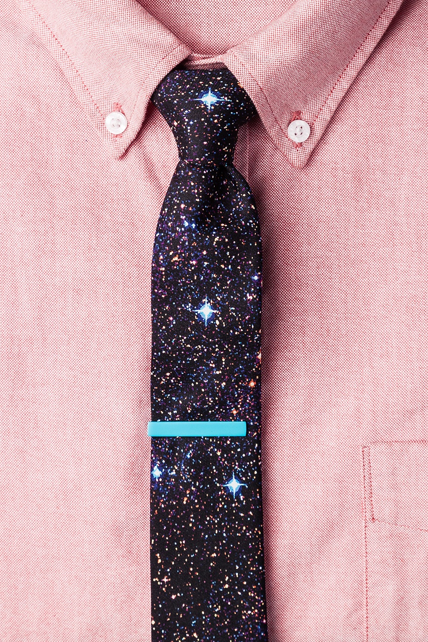 Spaced Out Black Skinny Tie Photo (2)