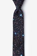 Spaced Out Black Skinny Tie Photo (0)