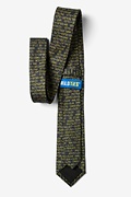 Stock Ticker Black Skinny Tie Photo (1)