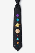 The 8 Planets Black Extra Long Tie Photo (0)